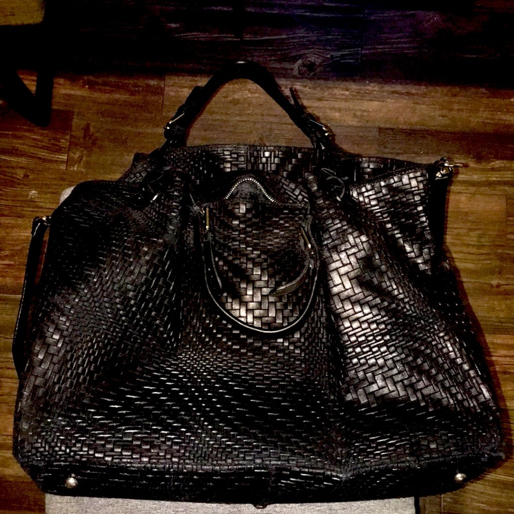 Handmade In Italy Woven Convertible Handbag